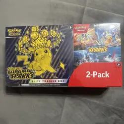 Pokemon TCG SURGING SPARKS - ETB + Booster Bundle Costco 2-Pack Sealed - Image 2