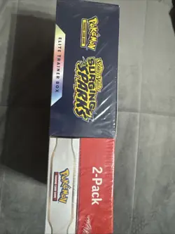 Pokemon TCG SURGING SPARKS - ETB + Booster Bundle Costco 2-Pack Sealed - Image 3