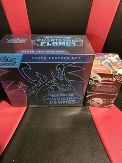 Pokemon TCG Bundle- Phantasmal Flames Elite Trainer Box & Half Booster Box - Image 1