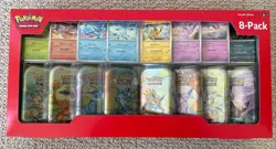 Pokemon TCG Prismatic Evolutions Mini Tins Sealed 8 Pack Costco - Image 1