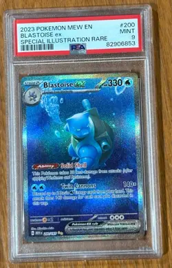 Pokemon 151 Special Illustration Rare Set Squirtle/Wartortle/Blastoise PSA9 - Image 4