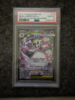 2025 POKEMON MEG EN-MEGA EVOLUTION #178 MEGA GARDEVOIR EX PSA 10 - Image 1