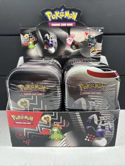 Pokemon TCG Black Bolt And White Flare Unova Mini Tin Set of 8 with Display Box! - Image 1