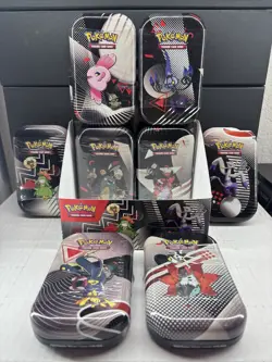 Pokemon TCG Black Bolt And White Flare Unova Mini Tin Set of 8 with Display Box! - Image 2