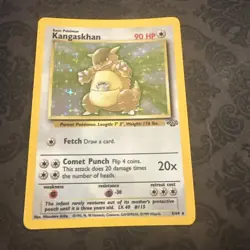Pokemon TCG Kangaskhan Jungle 5/64 Holo Unlimited Holo Rare - Image 1