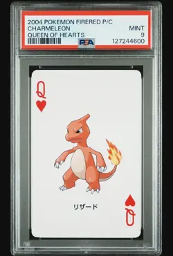 PSA 9 's 2004 Pokemon FireRed Charizard Charmeleon & Charmander Seq Set Poker - Image 4