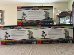 3x Pokemon Prismatic Evolutions Lucario ex and Tyranitar ex Premium Collection - Image 2