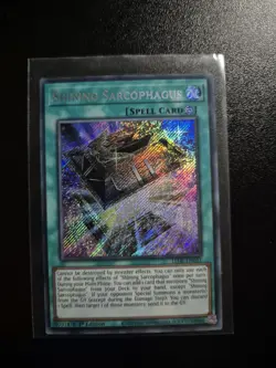 Shining Sarcophagus LEDE-EN051 Secret Rare 1st Edition Yugioh - Image 1