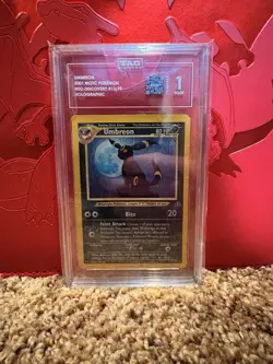Pokemon TCG Umbreon Neo Discovery Tag 1 | Very cool card and excellent in a PC - Image 1