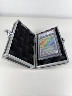 Graded Card Slab Holder Storage Box Aluminum Case PSA BGS CGC Grail Protector - Image 1