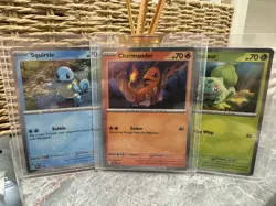 151 Promo Card Bundle: Bulbasaur, Charmander, Squirtle - SVP046 SVP047 SVP048 NM - Image 1