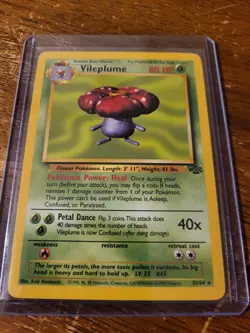 Pokemon Vileplume 31/64 Jungle Set Non-Holo NM/MT Vintage Card TCG WOTC Rare - Image 1