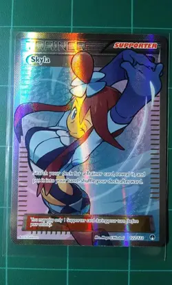 Pokemon Card XY Breakpoint 122 Skyla Holo Foil Ultra Rare Full Art Trainer NM - Image 1