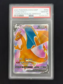 Charizard V SWSH050 - Black Star Promo - Graded PSA 10 GEM MT Pokemon Card - Image 1