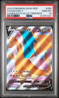 Charizard V SWSH050 - Black Star Promo - Graded PSA 10 GEM MT Pokemon Card - Image 3