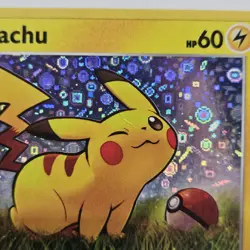 Pokemon Pikachu TCG SWSH039 General Mills 25th Anniversary Holo Promo Card MP - Image 3