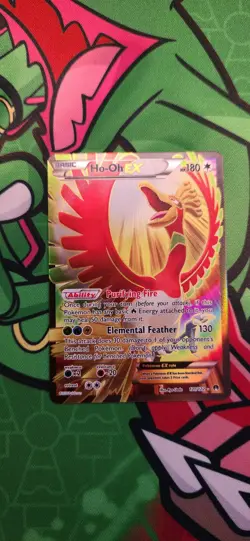 Pokemon TCG Ho-Oh EX Full Art Holo Card 121/122 Ultra XY Breakpoint 2016 - Image 1