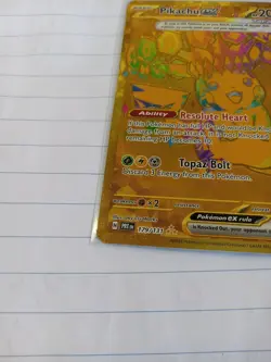 Pikachu EX Prismatic Evolutions Holo Hyper Rare Card 179/131 Sv: Prismatic - Image 3