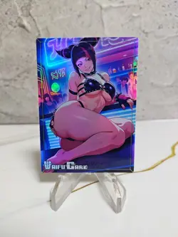 Juri Han Trading Card Waifu Goddess Story Anime Girl holo Karte Manga sexy Full - Image 1