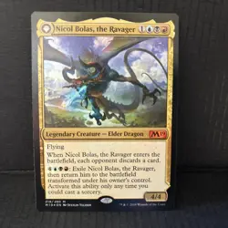 Nicol Bolas, the Ravager / Arisen | Double-Faced Foil Planes Walker M19 NM - Image 2