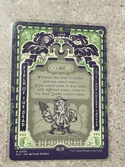 MTG Field Of The Dead Non Foil Secret Lair Encyclopedia Of Magic - Image 1