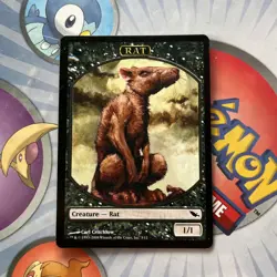 MTG Magic the Gathering Token - Rat (3/315) Shadowmoor LP - Image 1