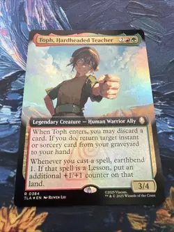 Toph Hardheaded Teacher MTG Avatar The Last Airbender Foil NM Pack Fresh #384 - Image 1