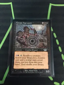 MTG Magic The Gathering Corpse Harvester LP Black Zombie Land Tutor Commander - Image 1