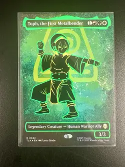 Toph, the First Metalbender (Borderless) (Neon Ink Foil) Avatar: The Last Airbender Foil for sale online - Image 1