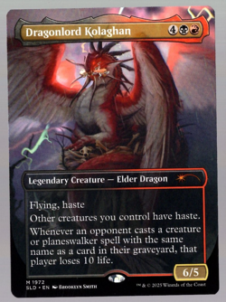 Dragonlord Kolaghan 1972 Borderless Non Foil Secret Lair MTG Near Mint - Image 1