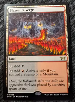 MTG Duskmourn: House Of Horror Blazemire Verge Regular Rare NM/M Pack Fresh - Image 1