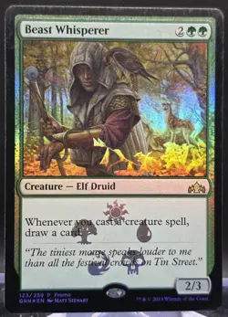 Beast Whisperer #123 Guilds of Ravnica Foil Promo Rare - Image 1