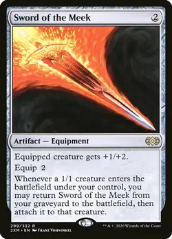 1x Sword of the Meek - NM English MTG - Double Masters - Image 1