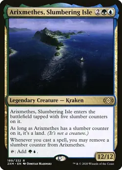 1x Arixmethes, Slumbering Isle - NM English MTG - Double Masters - Image 1