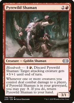 1x Pyrewild Shaman - NM English MTG - Double Masters - Image 1