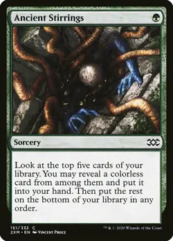 1x Ancient Stirrings - NM English MTG - Double Masters - Image 1