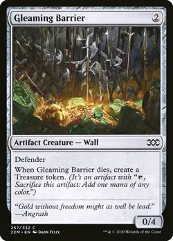 1x Gleaming Barrier - NM English MTG - Double Masters - Image 1