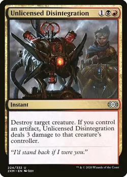 1x Unlicensed Disintegration - NM English MTG - Double Masters - Image 1