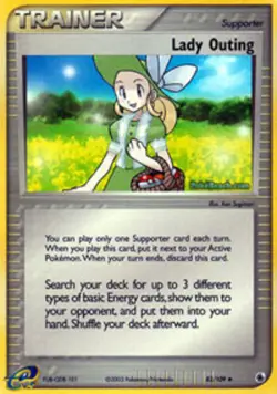 Pokemon - Lady Outing - 83/109 - Uncommon - EX Ruby and Sapphire - NM - Image 1