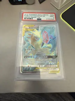 2019 Pokemon: MEGA SABLEYE & TYRANITAR GX 225/236 - [Unified Minds] Mint - PSA 9 - Image 1