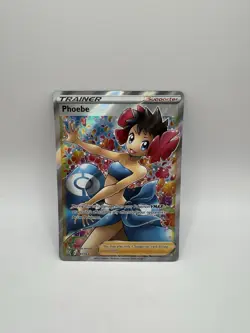 Pokemon TCG Phoebe Sword & Shield Battle Styles 161/163 Holo Full Art Trainer - Image 1