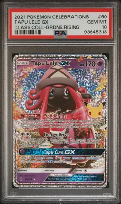 2021 Pokemon Celebrations Classic Collection TAPU LELE GX #60 PSA 10 GEM Mint - Image 1