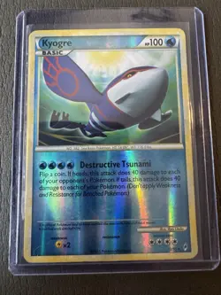 Pokemon TCG Kyogre 12/95 Reverse Holo Rare Call of Legends - HP - Image 1