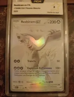 carte pokemon Grade PCA 9 reshiram ex 173/086 Fr Flammes Blanche - Image 1