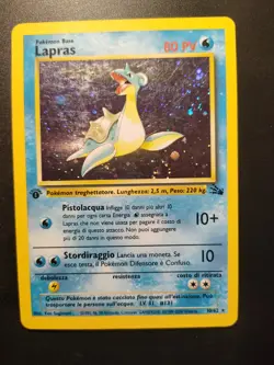 Lapras Set Fossil 10/62 Holo Prima Edizione carte card pokemon ITA - Image 1