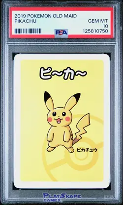 Pokemon Card PSA 10 Pikachu Old Maid Japanese Game OOYAMA 2019 #1 - Image 1
