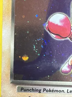 Pokemon Rocket’s Hitmonchan Gym Hero’s Holo Rare 11 Beautiful swirl 🌀 - Image 2
