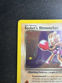 Pokemon Rocket’s Hitmonchan Gym Hero’s Holo Rare 11 Beautiful swirl 🌀 - Image 5