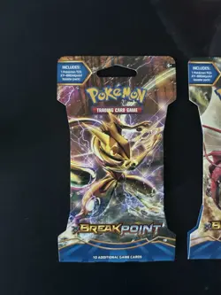 Pokemon TCG XY Breakpoint Sleeved Booster Pack Full Art Set 4 Sealed Packs - Image 2