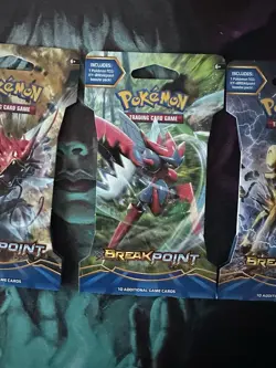 Pokemon TCG XY Breakpoint Sleeved Booster Pack Full Art Set 4 Sealed Packs - Image 4